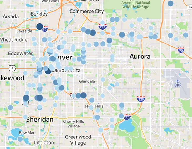 I analyzed the last 10 years of traffic accident data in the city of Denver. Here’s what I found.