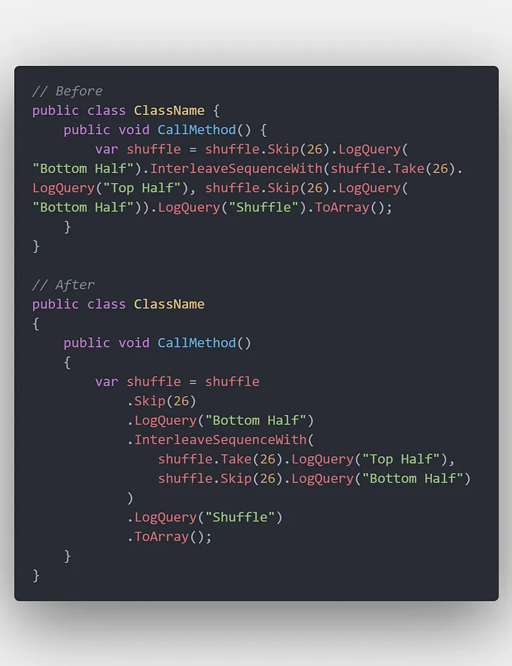 How to Make Your C# Code Prettier