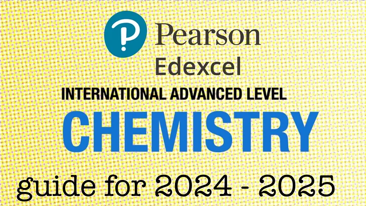 Read this before starting IAL chemistry in 2024