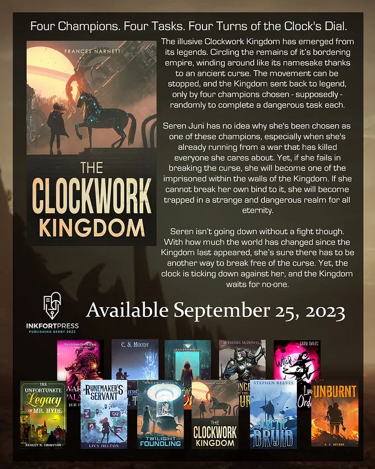 Counting down Inkfort Press’ Publishing Derby release day with a Clockpunk adventure