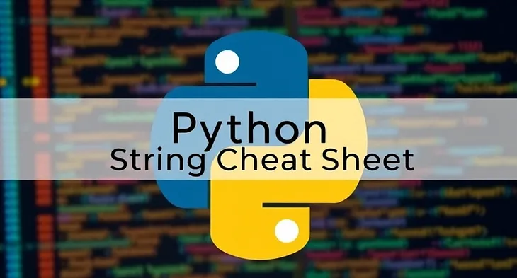 Python String Cheatsheet