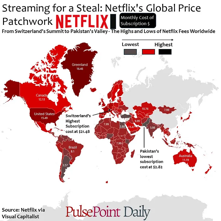 Streaming for a Steal: Netflix’s Global Price Patchwork