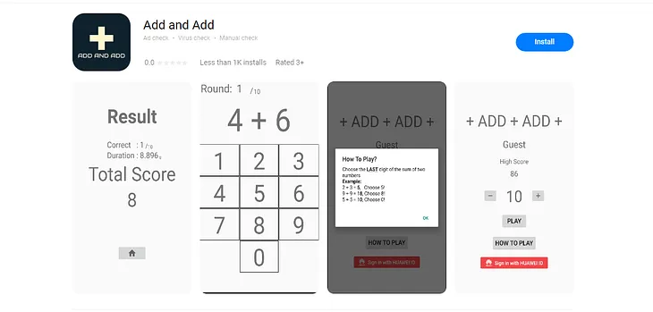 Killing your time by brain training with the SIMPLE addition