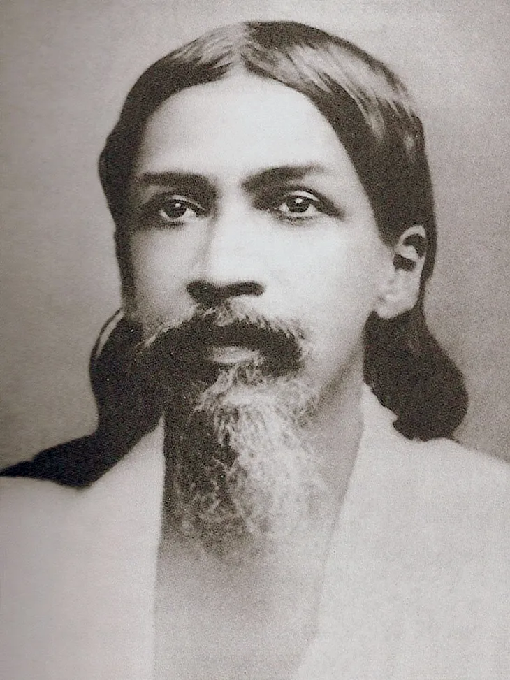 Sri Aurobindo (1872–1950) around the turn of the century, 1900. Photo when he was 28.