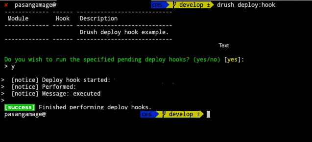 Using Drupal drush deploy hook