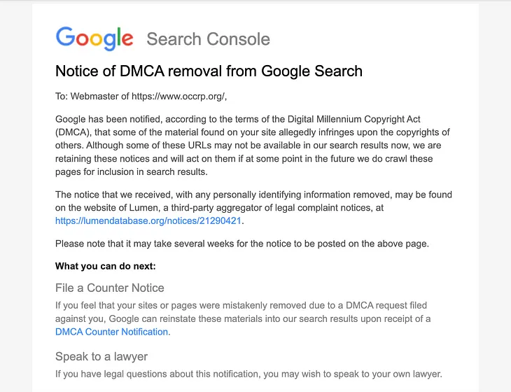 Fighting the Fakers: A Guide to Dealing With Bogus Copyright Complaints on Google