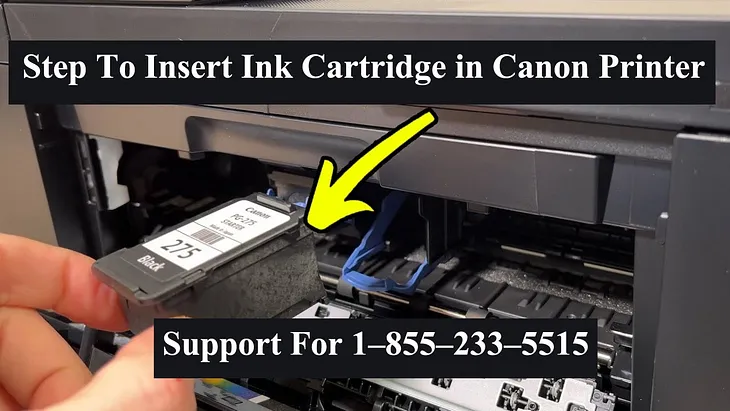 How To Insert Ink Cartridge in Canon Printer Support