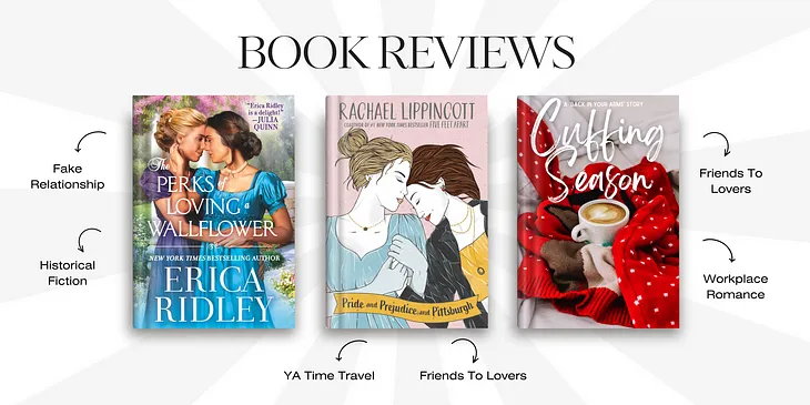 Book Reviews — The Perks of Loving a Wallflower, Pride and Prejudice and Pittsburgh, and Cuffing…