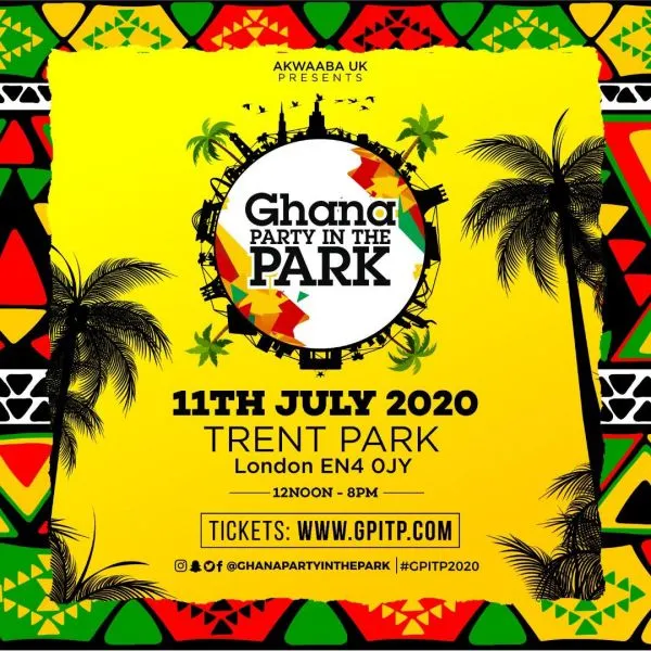 Ghana Party In The Park 2020: 11 July 2020 At Trent Park, Enfield