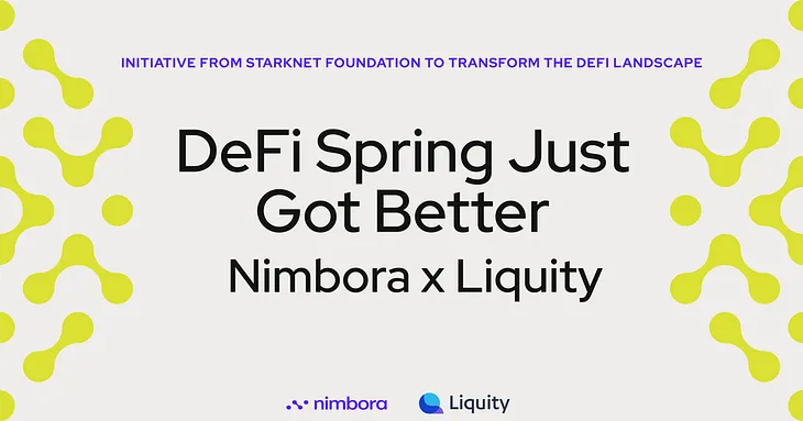 DeFi Spring Just Got Better — Earn STRK with Nimbora x Liquity