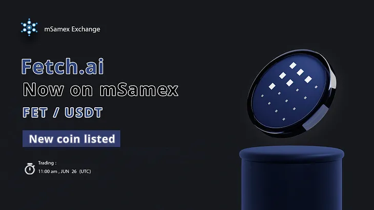 Fetch.ai tokens are listed on mSamex