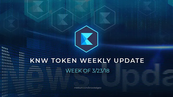 KNW Token Weekly Update