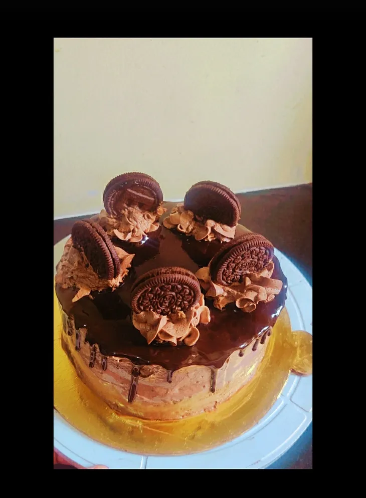 Eggless Double Chocolate Cake