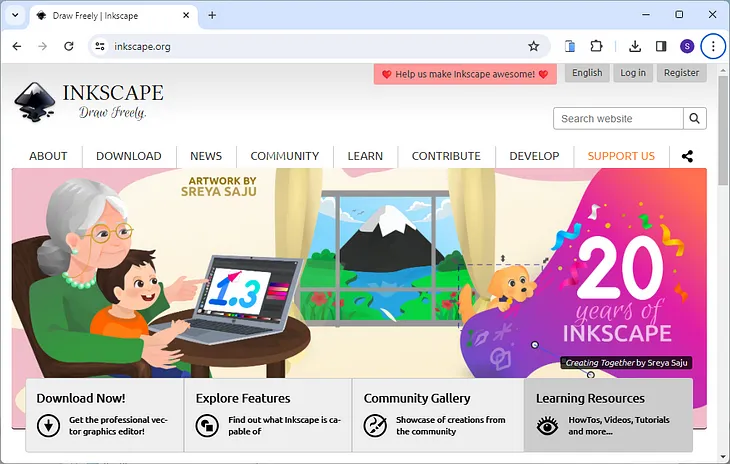 Install Inkscape on Windows 11