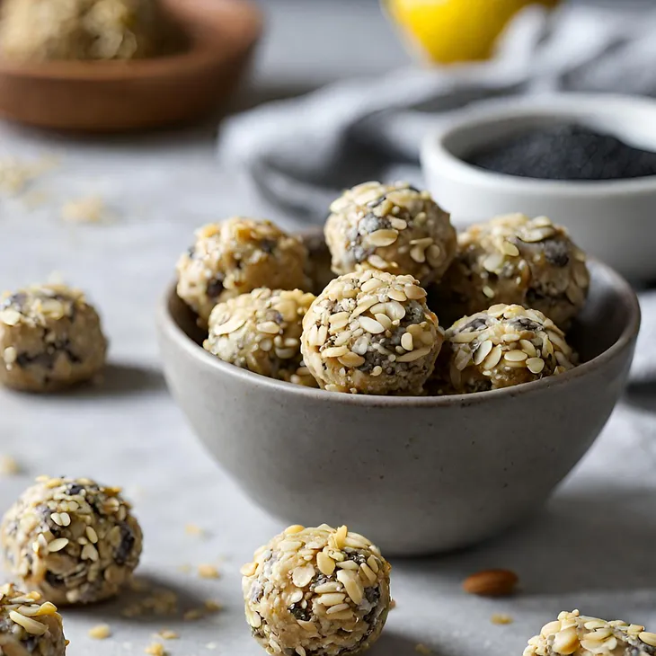 Lemon Poppy Seed Energy Bites — Day 9 of 30 Snack Recipes