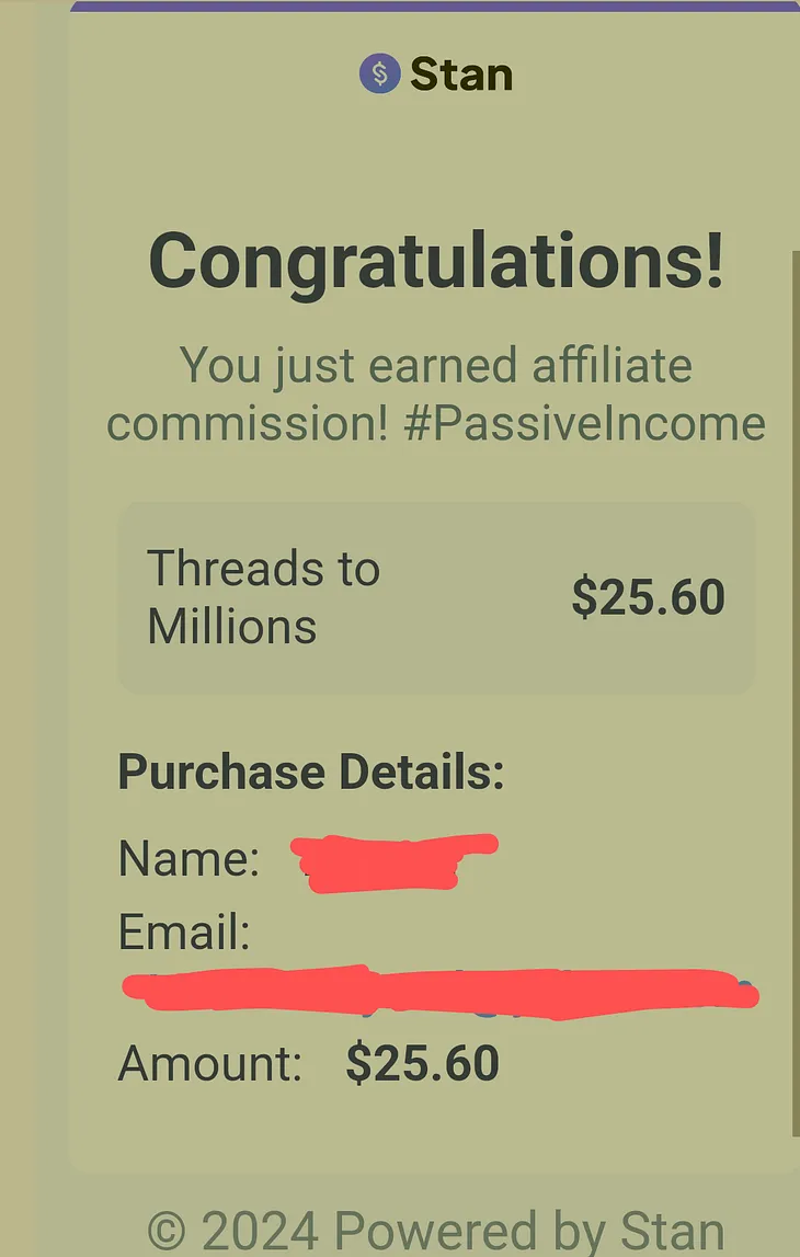 I Got My First Sale!