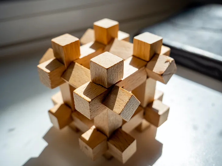 Wooden brain puzzle.