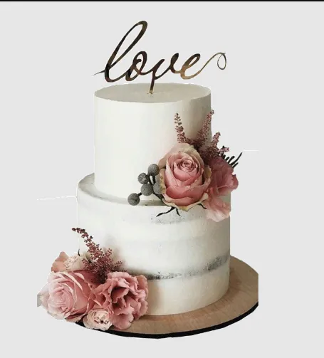 Chocolate Wedding Cake With White Chocolate Buttercream For 50–60 People