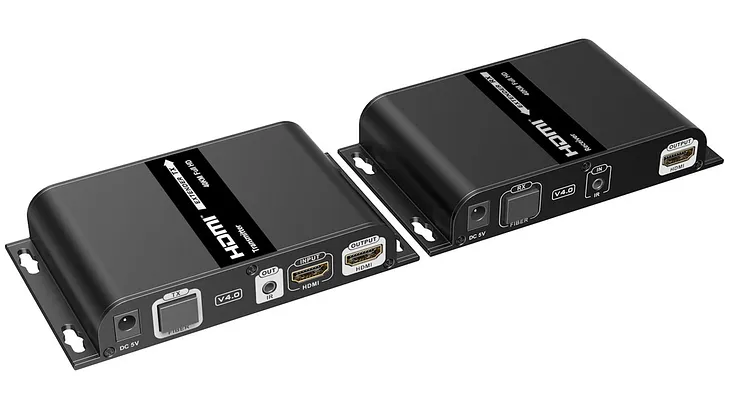 HDMI extender over optical fiber