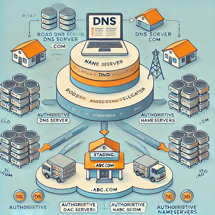 Understanding Nameserver Delegation in DNS: A Case Study with Cloudflare and Google Cloud DNS
