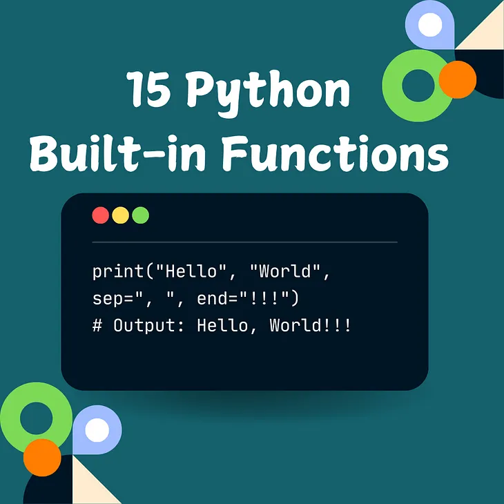 15 python built-in functions