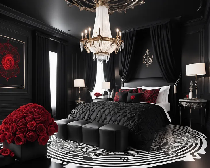 Alexander McQueen’s Bedroom created by AI