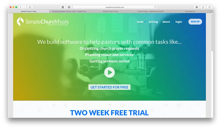 Introducing Simple Church Tools