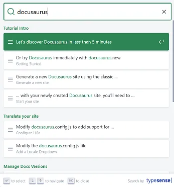 Integrating Typesense With Docusaurus in a Self-Hosted Environment