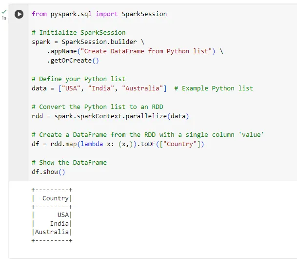 Different Approaches to Convert Python List to Column in PySpark DataFrame