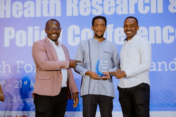 Celebrating Success: Ntwari Kenny Bivegete Shines at the 2024 Health Research Policy Conference.