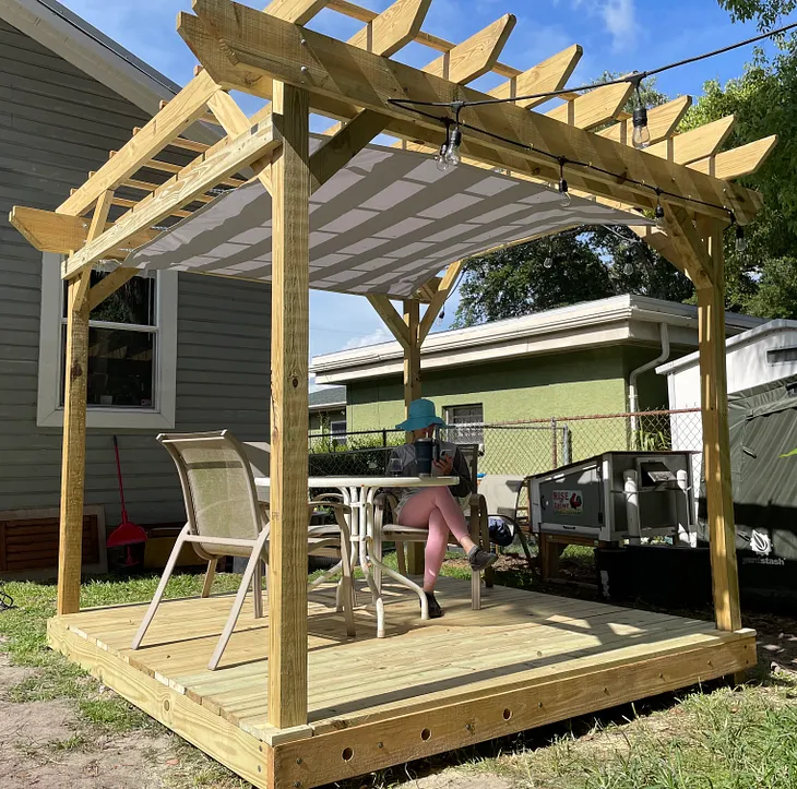 DIY Backyard Deck & Pergola