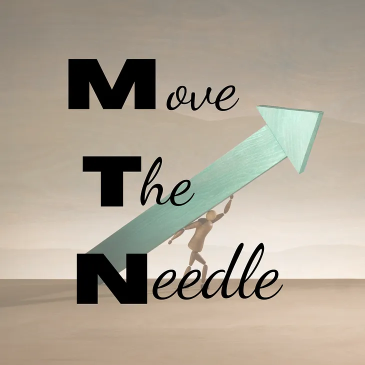 Move the needle toward your goals