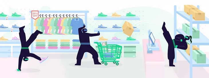 Resale ninjas buy discount items from a store for retail arbitrage