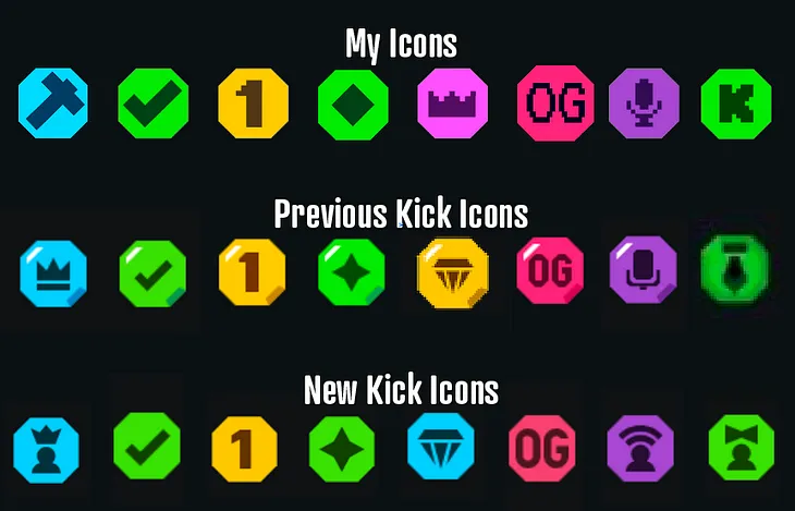 Why I redesigned Kick’s Icons.