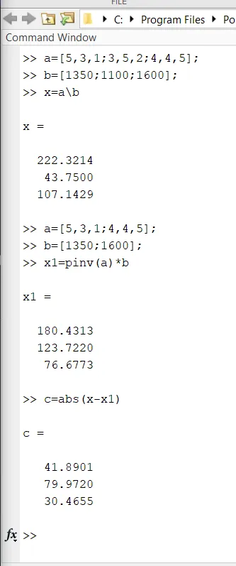 MATLAB Question and solution. (PART B)