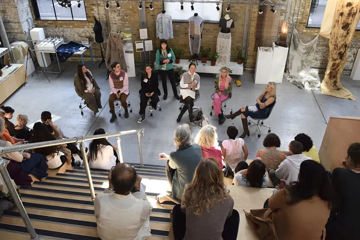 The Making and Designing panel on day one. [Credit: The Festival of Natural Fibres].