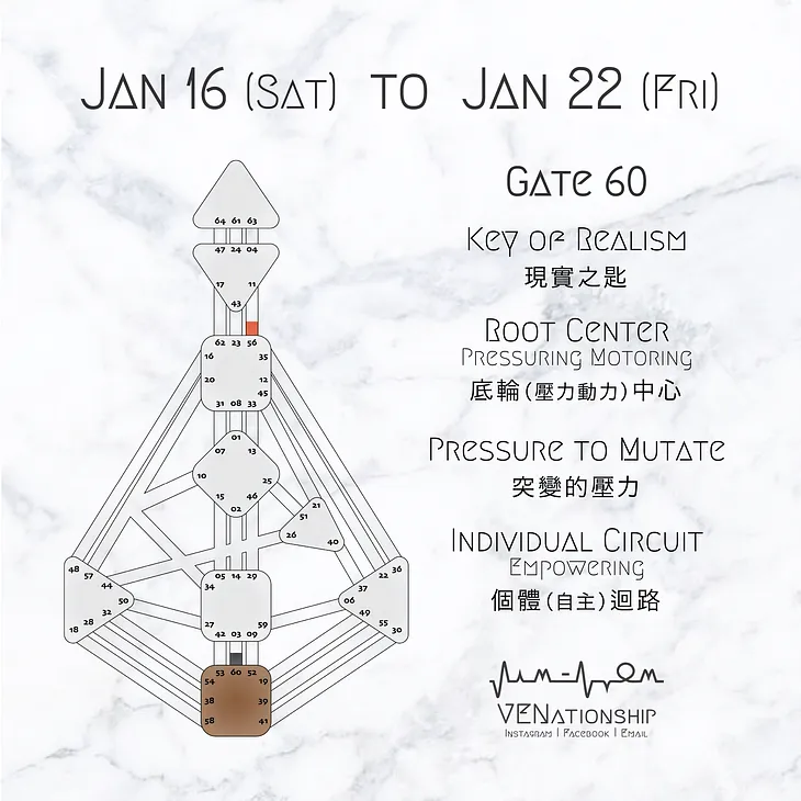 【 o1.16 to o1.22 | Gate 60 - The Key of Realism 】