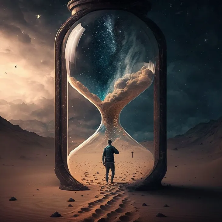 The hourglass of this universe