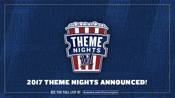 More Theme Nights On Tap at Miller Park