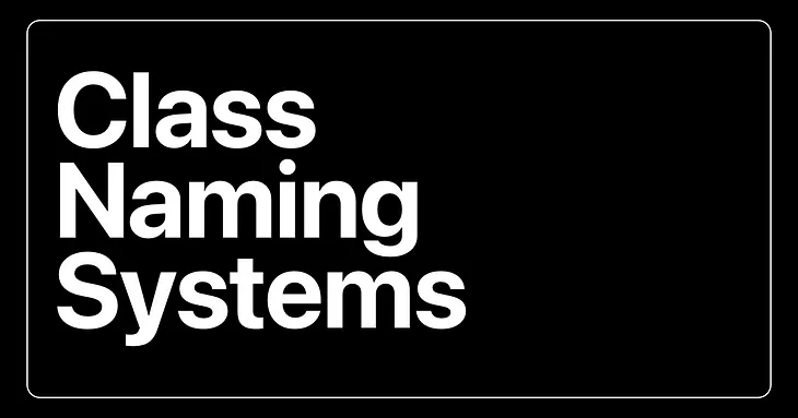Webflow Class Naming Systems