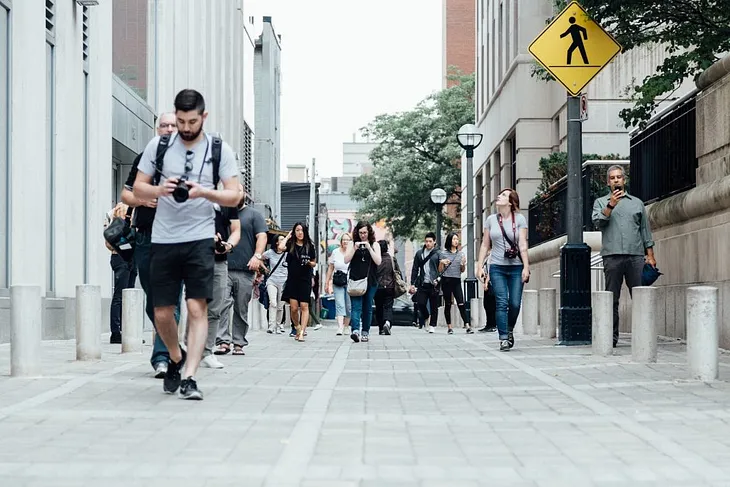 Walking is good — keep going