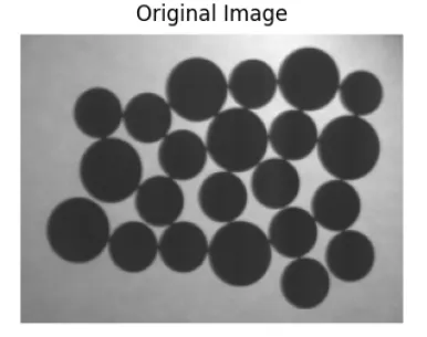 Perform Hough-Transform for circle detection on the image X using Python.