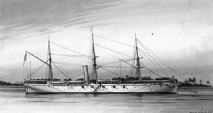 Photo of USS Pawnee (US Navy screw sloop, 1859)