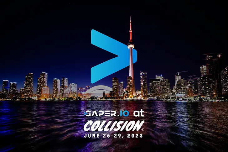 Gaper.io at the Collision Conference in Toronto