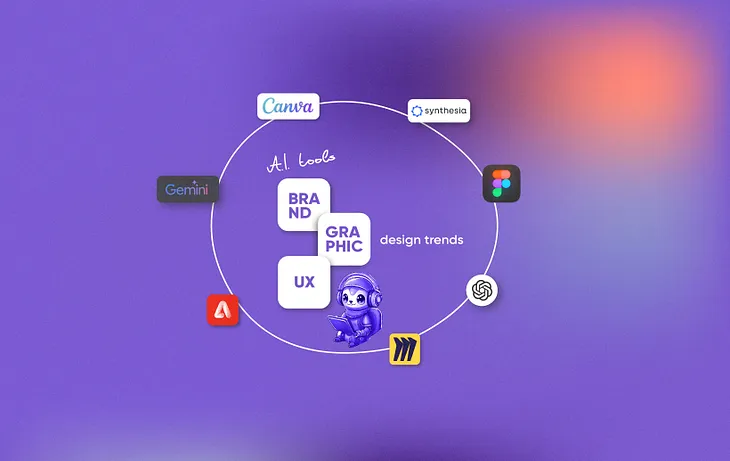 Exploring branding, graphic, and UX design trends for AI tools