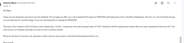 My Interview Journey with STRAFFR GmbH as an Android Developer