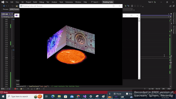 Cube with Textures in OpenGL Using GLUT