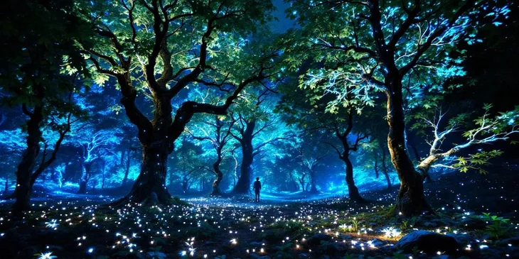 Bioluminescent Trees: A Sustainable Alternative to Artificial Lighting