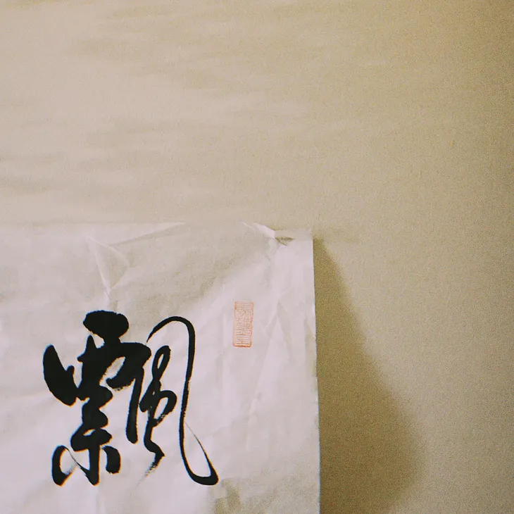 a calligraphy piece i got in chinatown during cny 2020.