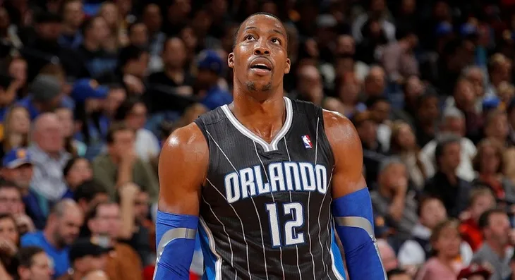 Dwight Howard playing for the Orlando Magic.